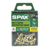 SPAX Multi-Material No. 6 Label X 5/8 in. L Unidrive Flat Head Serrated Construction Screws