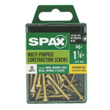 SPAX Multi-Material No. 6 Label X 1-1/4 in. L Unidrive Flat Head Serrated Construction Screws