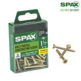 SPAX Multi-Material No. 8 Label X 1-1/2 in. L Unidrive Flat Head Serrated Construction Screws