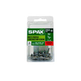 SPAX Multi-Material No. 6 Label X 3/4 in. L Unidrive Flat Head Serrated Construction Screws