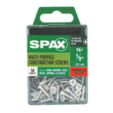 SPAX Multi-Material No. 6 Label X 5/8 in. L Unidrive Flat Head Serrated Construction Screws