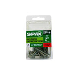 SPAX Multi-Material No. 8 Label X 2 in. L Unidrive Flat Head Serrated Construction Screws