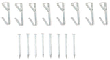 ProSource PH-121020-PS Picture Hanger, 20 lb, Steel, Zinc, Zinc, Nail