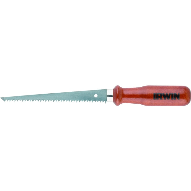 Irwin 2014102 Jab Saw, 6-1/2 in L Blade, 7 TPI, Hardwood Handle