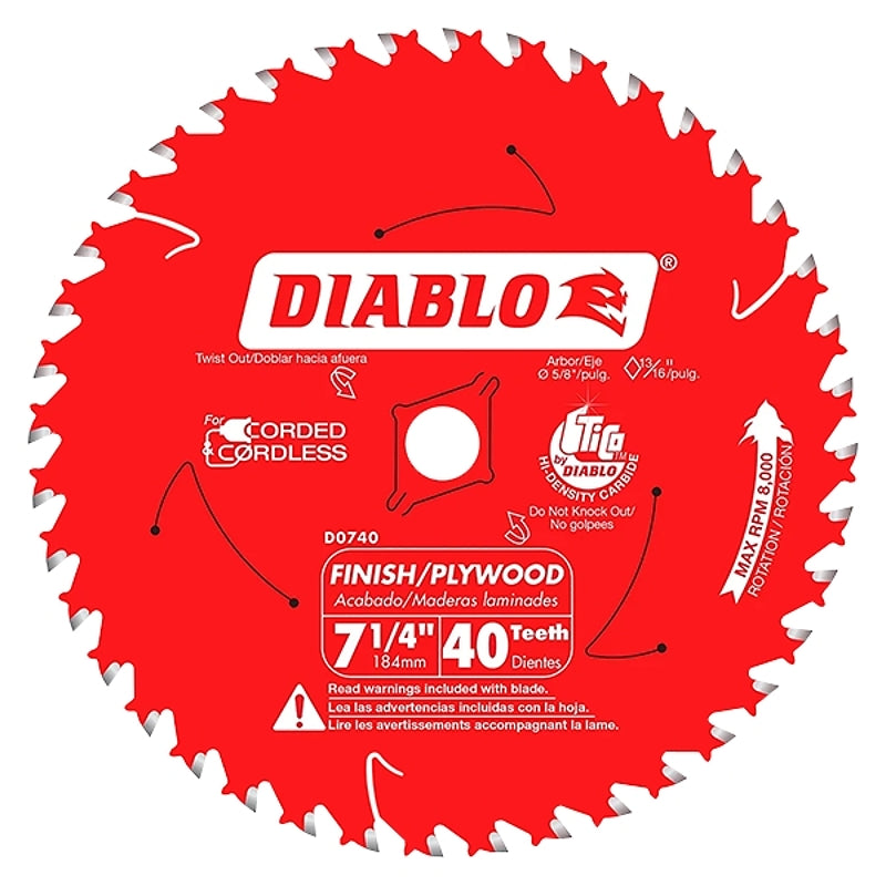 CIRC SAW BLADE 7-1/4 40T, Pack of 10