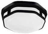 ETI Color Preference Series FME-10-802-MV-N-N-B Hexagon Lighting, 120 VAC, LED Lamp, 830 Lumens, Black Fixture