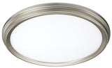ETI 56572114 Flushmount with Color Preference and Nightlight, Brushed Nickel Fixture, 120 V, 14 W, Integrated LED Lamp