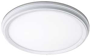 ETI 56572113 Flushmount with Color Preference and Nightlight, White Shade, 120 V, 14 W, Integrated LED Lamp, 900