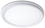 ETI 56572113 Flushmount with Color Preference and Nightlight, White Shade, 120 V, 14 W, Integrated LED Lamp, 900