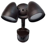 ETI SC-2HD-2400LM-8-CP3-SV-BZ Security Light, 120 VAC, 14 W, 2 -Lamp, LED Lamp, Bright White/Daylight/Soft White