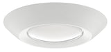 ETI 56578211 Surface Mount Disk Light, 7-1/2 in Dia, 2.1 in OAH, 5, 6 in Dia Recessed Can, Polycarbonate Lens, Aluminum