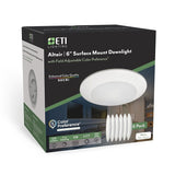 ETI Altair ALSD Series 63328101-6PK Downlight, 15 W, 120 V, LED Lamp, Polymer, Powder-Coated