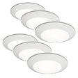 ETI Altair ALSD Series 63328101-6PK Downlight, 15 W, 120 V, LED Lamp, Polymer, Powder-Coated