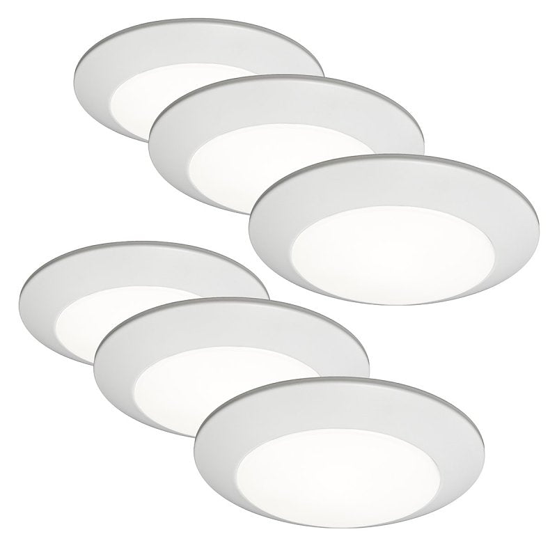 ETI Altair ALSD Series 63328101-6PK Downlight, 15 W, 120 V, LED Lamp, Polymer, Powder-Coated