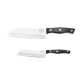 Chicago Cutlery Ellsworth Series 1137219 Santoku Knife Set, 2-Piece, Polymer/Stainless Steel, Pack of 2