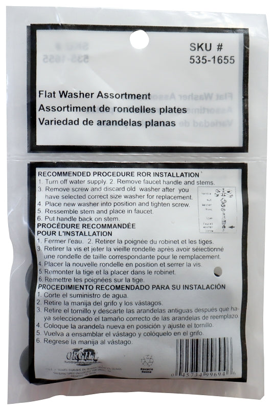 ProSource PMB-116-3L Faucet Washer Assortment