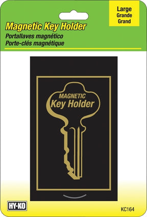 Hy-Ko KC164 Magnetic Key Holder, Plastic, Black