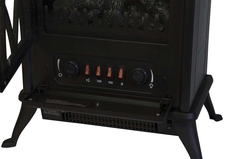 Comfort Glow ES4215 Electric Stove, 120 V, Thermostat Control, Black