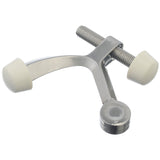 Ace 2-5/8 in. W Metal Satin Nickel Silver Hinge Pin Door Stop Mounts to door and wall 0 in., Pack of 5