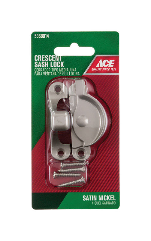Ace Silver Brass Window Lock 1 pk, Pack of 5