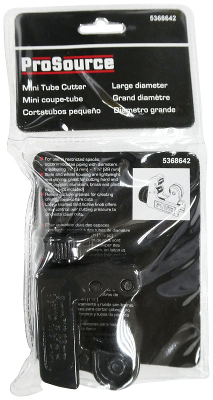 ProSource T006-3L Tube Cutter, 1-1/8 in Max Pipe/Tube Dia, 1/8 in Mini Pipe/Tube Dia, Steel Blade