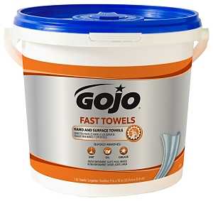 Gojo 6298-04 Fast Towel, 10 in L, 9 in W, Pack of 4