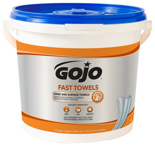 Gojo 6298-04 Fast Towel, 10 in L, 9 in W, Pack of 4