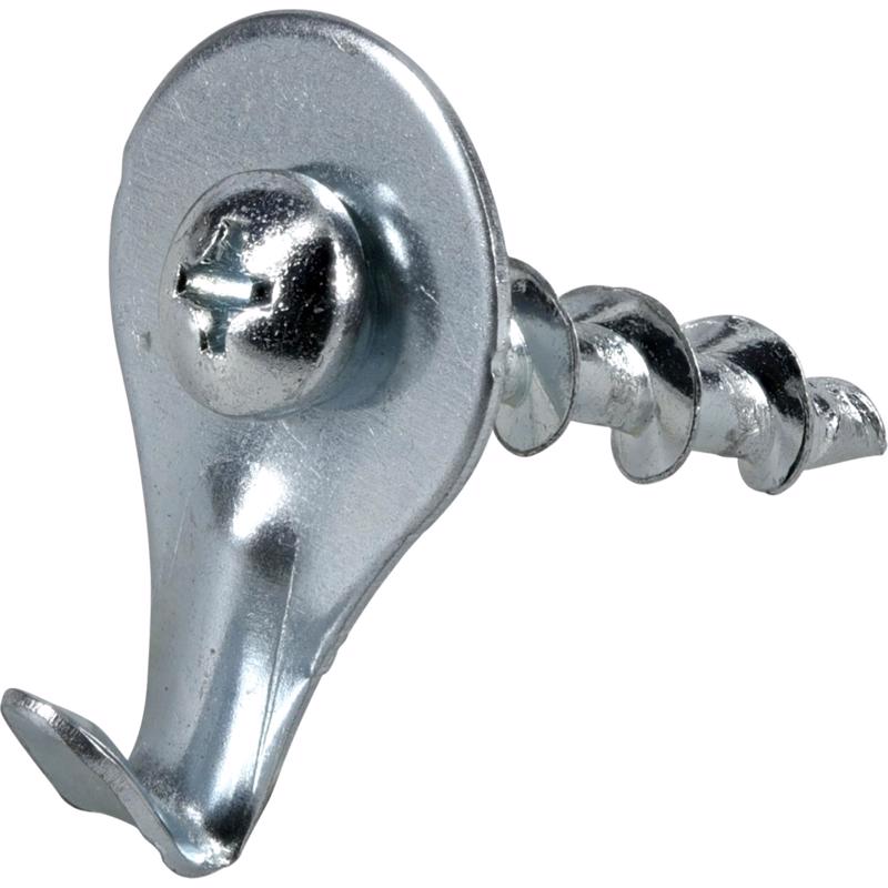 HILLMAN WALL DOG Chrome Gold Self-Drilling Picture Hanger 50 lb 10 pk, Pack of 10