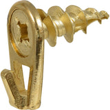 HILLMAN WallDriller Brass-Plated Gold Drywall Picture Hook 35 lb 10 pk