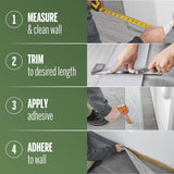 M-D Building Products 4 in. H X 0.08 in. W X 60 ft. L Prefinished Brown Vinyl Wall Base