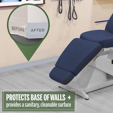 M-D Building Products 4 in. H X 0.08 in. W X 60 ft. L Dry Back Silver Gray Vinyl Wall Base