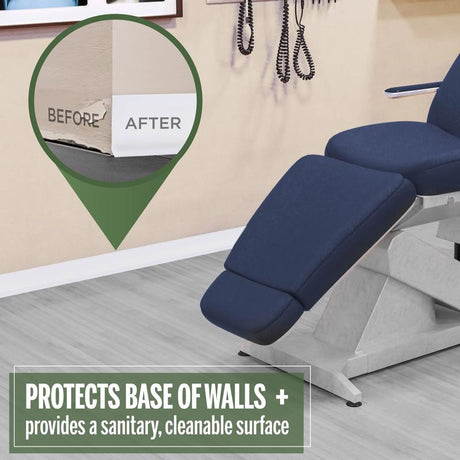 M-D Building Products 4 in. H X 0.08 in. W X 60 ft. L Dry Back Snow White Vinyl Wall Base