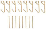 ProSource PH-122312-PS Picture Hanger, 10 lb, Steel, Polished Brass, Brass, Nail-In Mounting