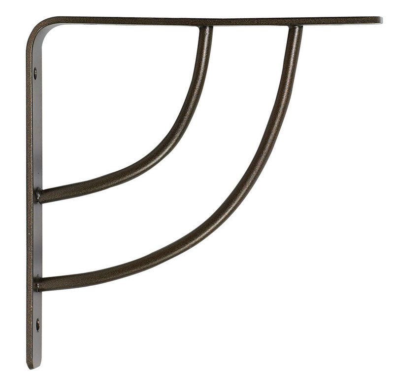 Knape & Vogt John Sterling Bronze Bracket 12 Ga. 6 in. L 100 lb, Pack of 10