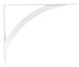 Knape & Vogt John Sterling White Steel Decorative Bracket 12 Ga. 7 in. L 100 lb, Pack of 10