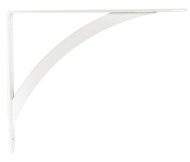 Knape & Vogt John Sterling White Steel Decorative Bracket 12 Ga. 7 in. L 100 lb, Pack of 10