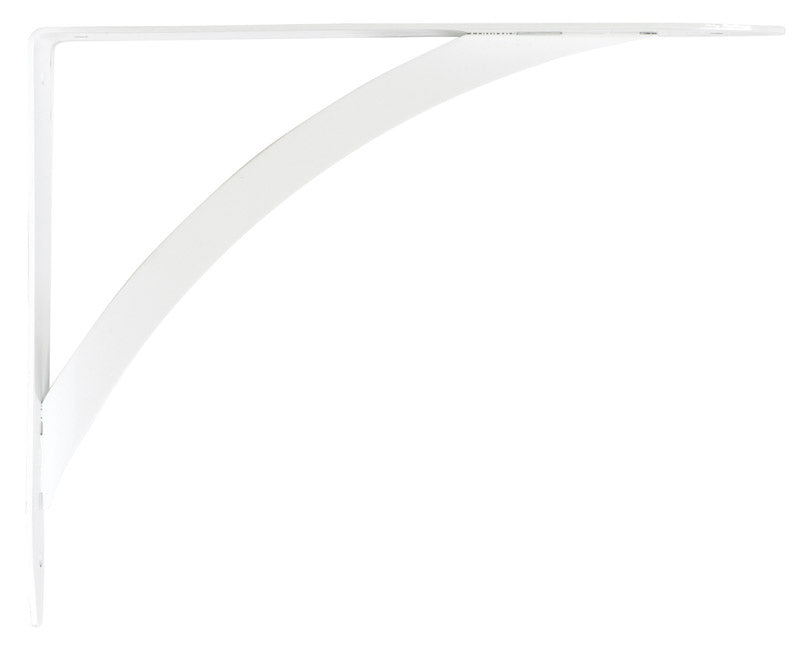 Knape & Vogt John Sterling White Steel Bracket 12 Ga. 10 in. L 100 lb, Pack of 10
