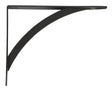 John Sterling Black Steel Decorative Bracket 12 Ga. 7 in. L 100 lb, Pack of 10