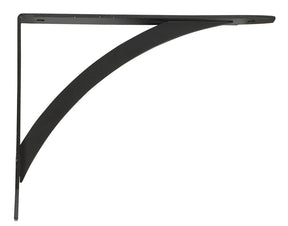 John Sterling Black Steel Decorative Bracket 12 Ga. 7 in. L 100 lb, Pack of 10