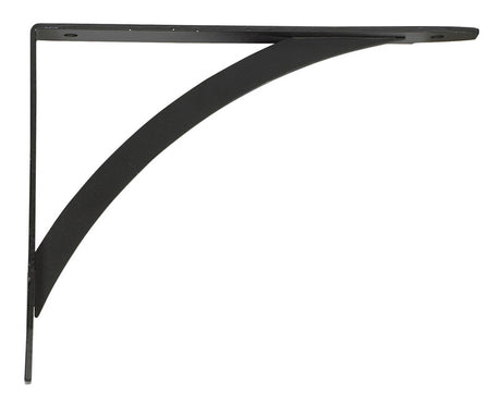 John Sterling Black Steel Decorative Bracket 12 Ga. 7 in. L 100 lb, Pack of 10