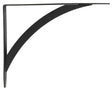 John Sterling Black Steel Shelf Bracket 12 Ga. 7-1/4 in. L 50 lb, Pack of 10