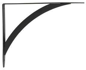 John Sterling Black Steel Shelf Bracket 12 Ga. 7-1/4 in. L 50 lb, Pack of 10