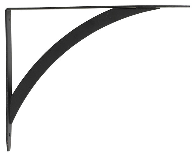 John Sterling Black Steel Shelf Bracket 12 Ga. 7-1/4 in. L 50 lb, Pack of 10