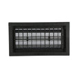 Air Vent 9.5 in. H X 17.5 in. W Black Plastic Manual Foundation Vent