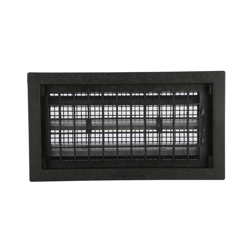 Air Vent 9.5 in. H X 17.5 in. W Black Plastic Manual Foundation Vent