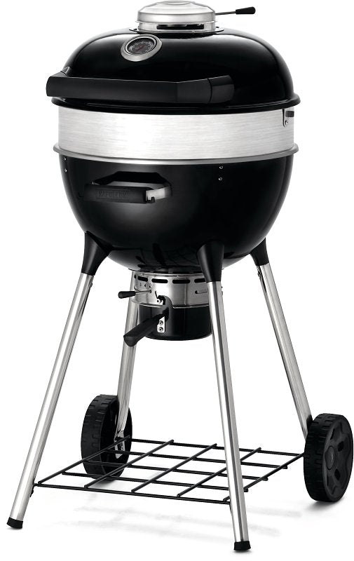 Napoleon Professional 18 PRO18K-LEG-3 Charcoal Kettle Grill, 235 sq-in Primary Cooking Surface, Black, Steel Body