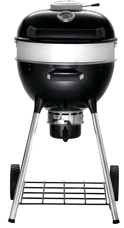 Napoleon Professional 18 PRO18K-LEG-3 Charcoal Kettle Grill, 235 sq-in Primary Cooking Surface, Black, Steel Body