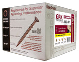 GRK Fasteners R4 00137 Framing and Decking Screw, #10 Thread, 3-1/8 in L, Round Head, Star Drive, Steel, 1500 BX