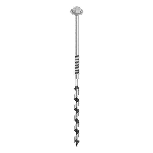GRK Fasteners AugerBolt Series 81271 Through Bolt Fastener, Coarse Thread, 7 in OAL, Steel, Galvanized