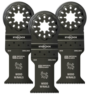 Imperial Blades Starlock IBSL300-3 Standard Blade, 18 TPI, 3/PK